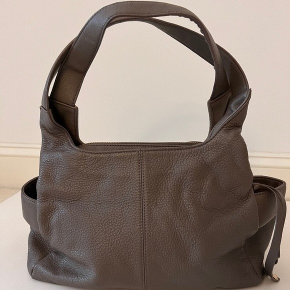 Perlina New York Snake Print Leather Shoulder Bag - Picture 3 of 6